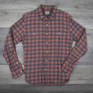 J. Crew Slim Plaid Flannel Shirt - Large